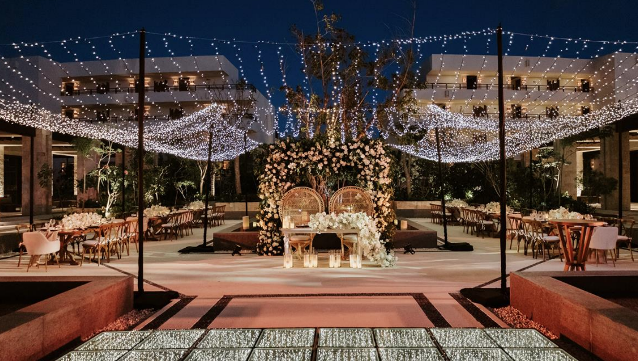 Courtyard Plaza Ceremony — Secrets Playa Blanca