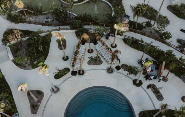 Jungle Pool Terrace Reception — Secrets Playa Blanca