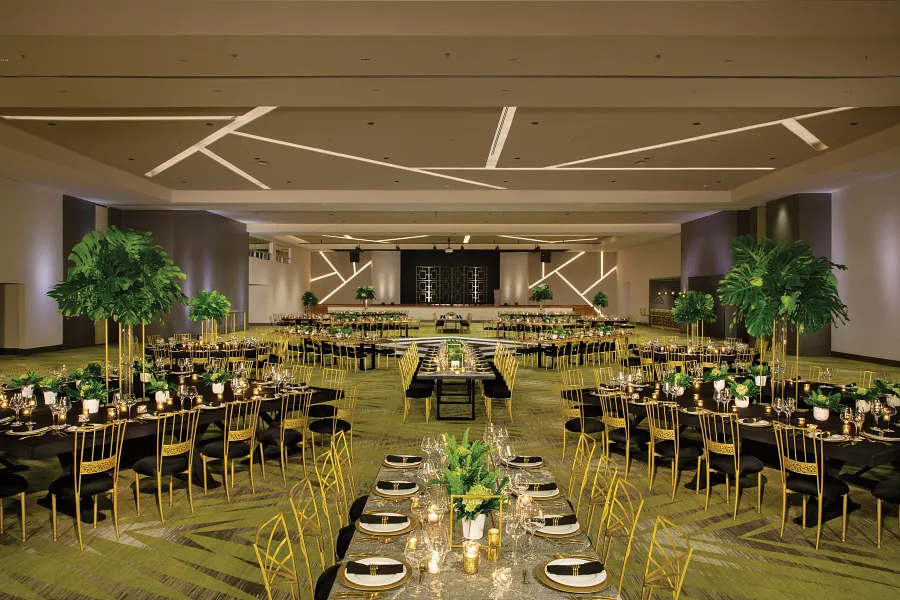 Natura Ballroom gala reception setup Dreams Natura Resort
