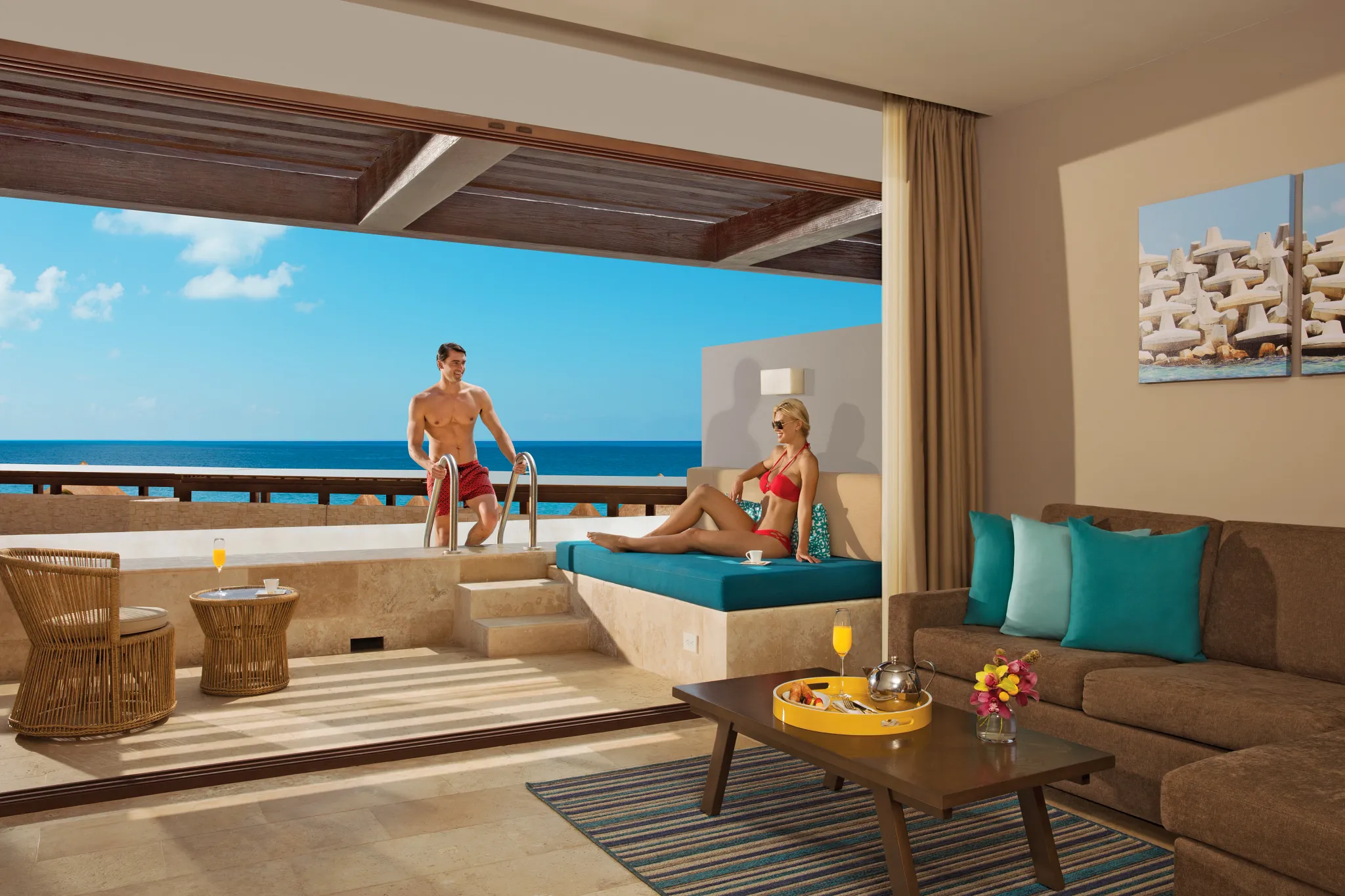 Preferred Club Junior Suite Swim Out terrace Dreams Playa Mujeres