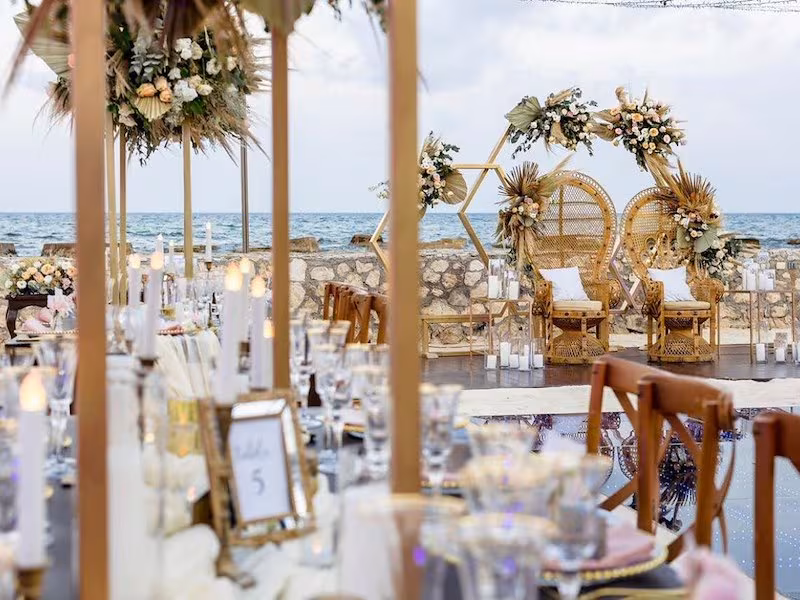 White Beach Garden ceremony — El Dorado Casitas Royale