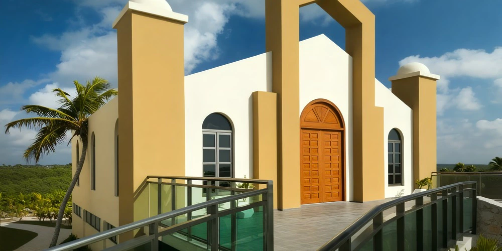 Los Milagros Chapel ceremony setup — Generations Riviera Maya destination wedding ceremony venue