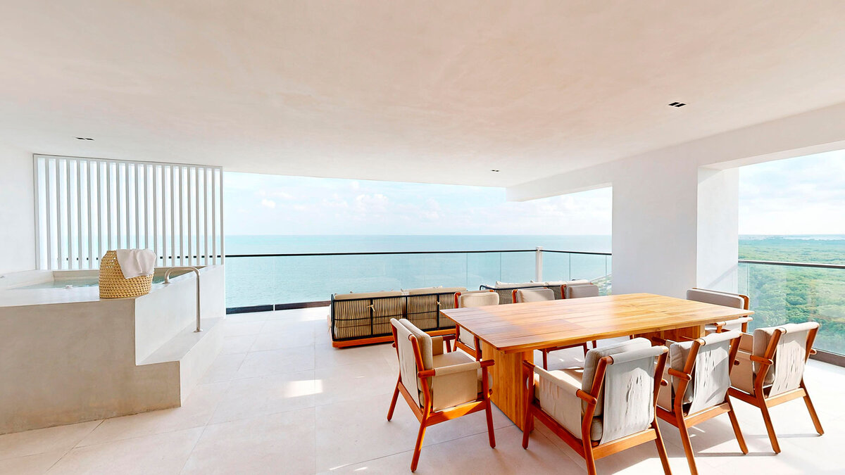 5 Bedroom Panoramic Villa Terrace — AVA Resort Cancun