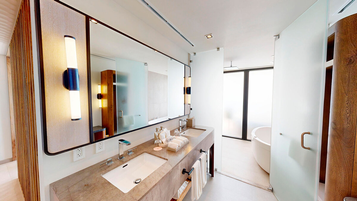 Central Oceanfront Bathroom — AVA Resort Cancun