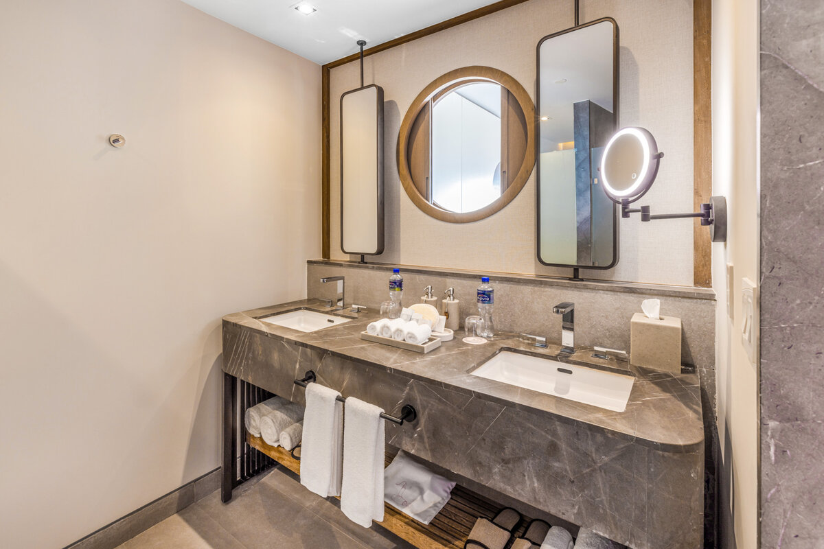 Gala Oceanfront Suite Bathroom — AVA Resort Cancun