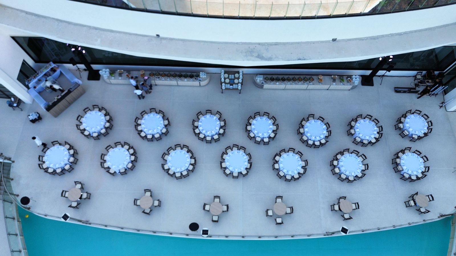 Lobby Terrace Setup — AVA Resort Cancun