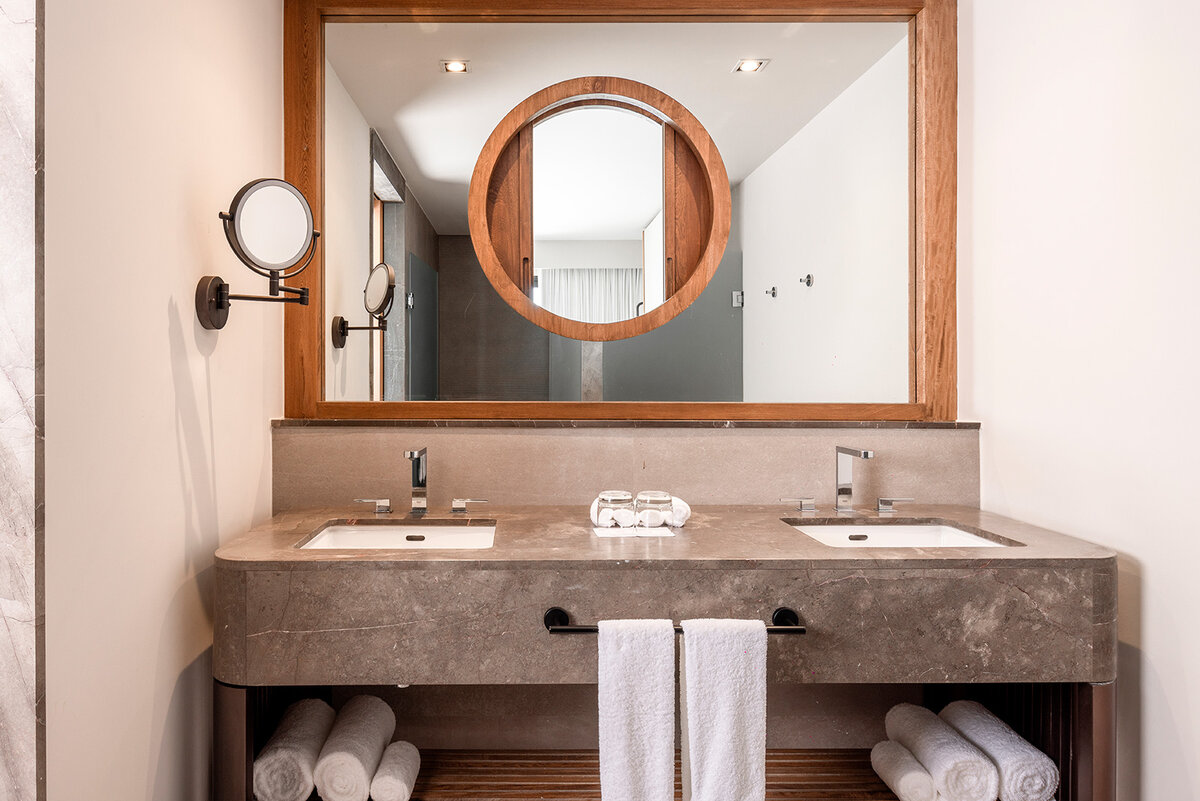 Oceanfront King Bathroom — AVA Resort Cancun