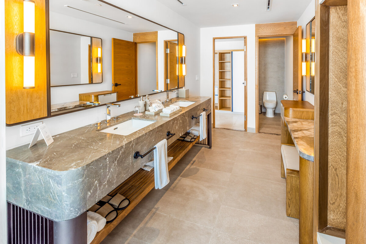 Panoramic Suite Bathroom — AVA Resort Cancun