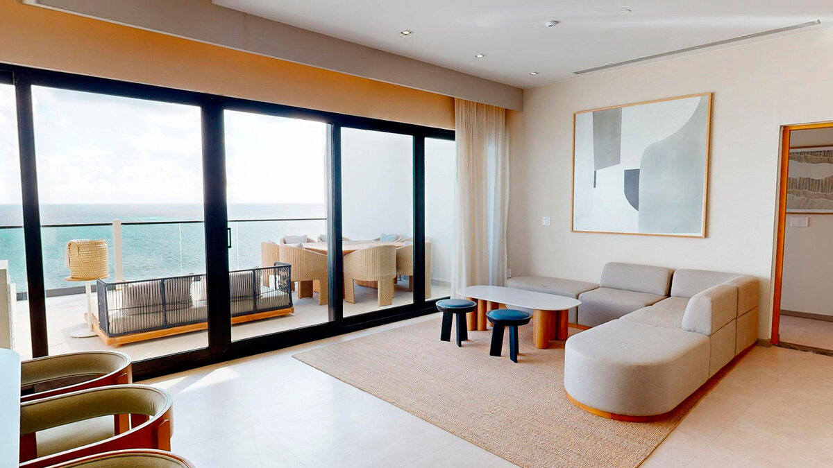Penthouse Suite Living Area — AVA Resort Cancun