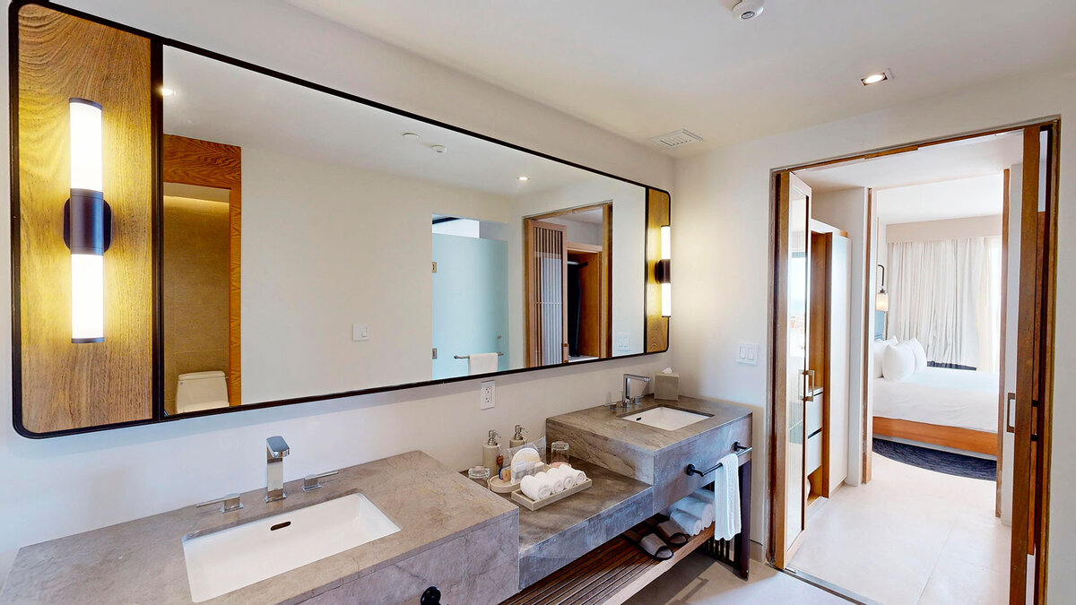 The Beach Club Villa Bathroom — AVA Resort Cancun