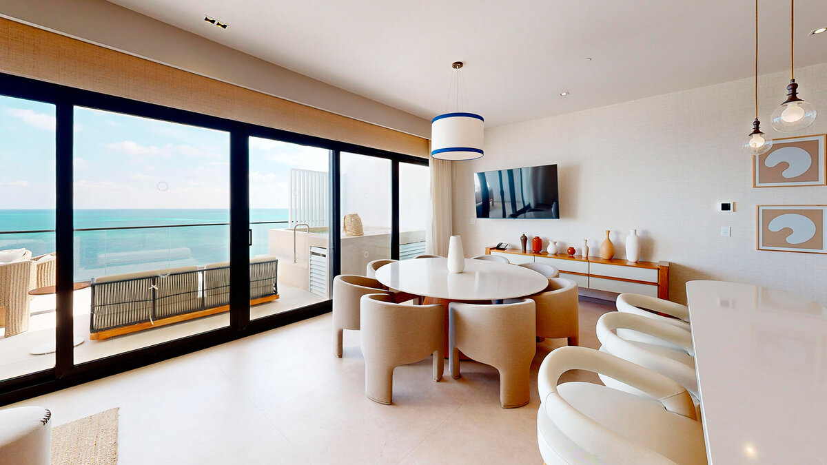 The Penthouse Villa Living Area — AVA Resort Cancun