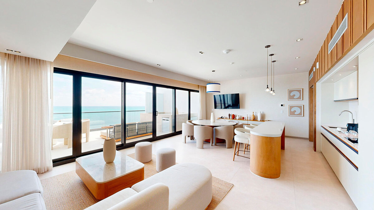 The Penthouse Villa Living Area — AVA Resort Cancun