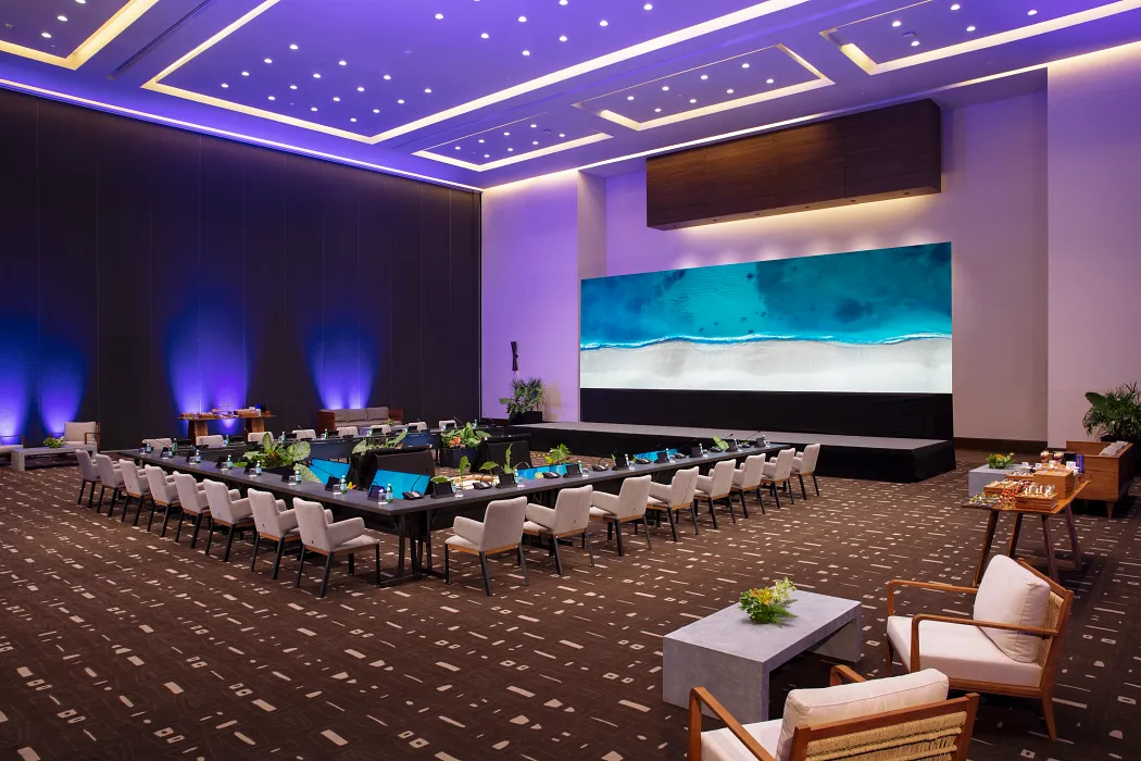 Moxché Ballroom reception setup — Secrets Moxché