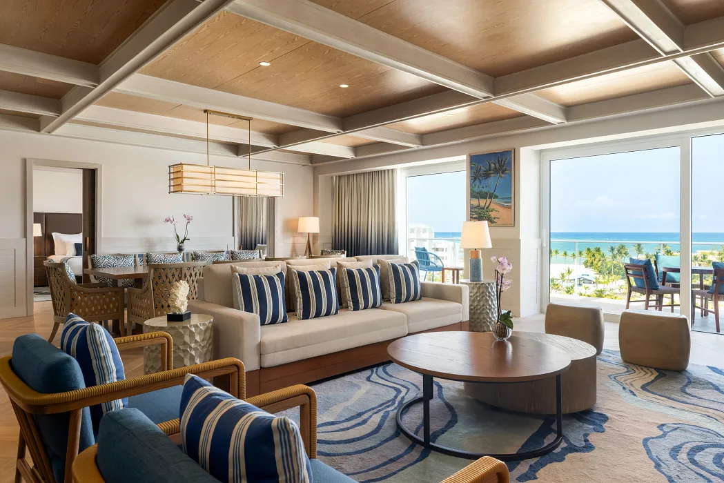 Presidential Suite living room — Dreams Cap Cana