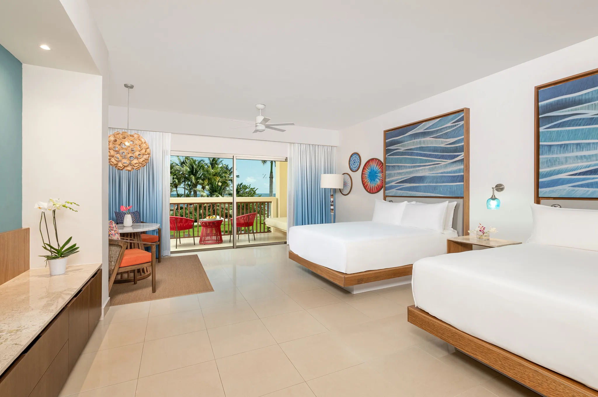 Junior Suite Tropical View Double Bedroom — Dreams Puerto Morelos