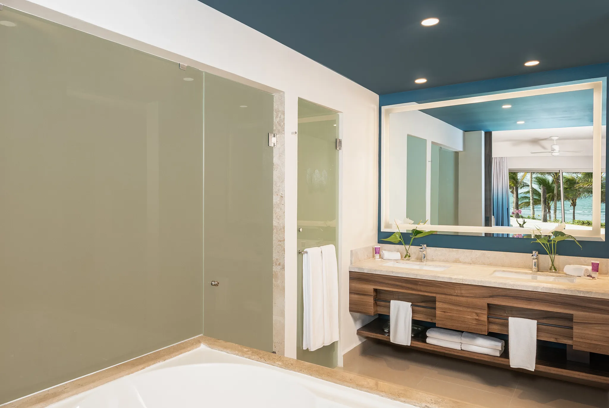 Junior Suite Waterpark View Bathroom — Dreams Puerto Morelos