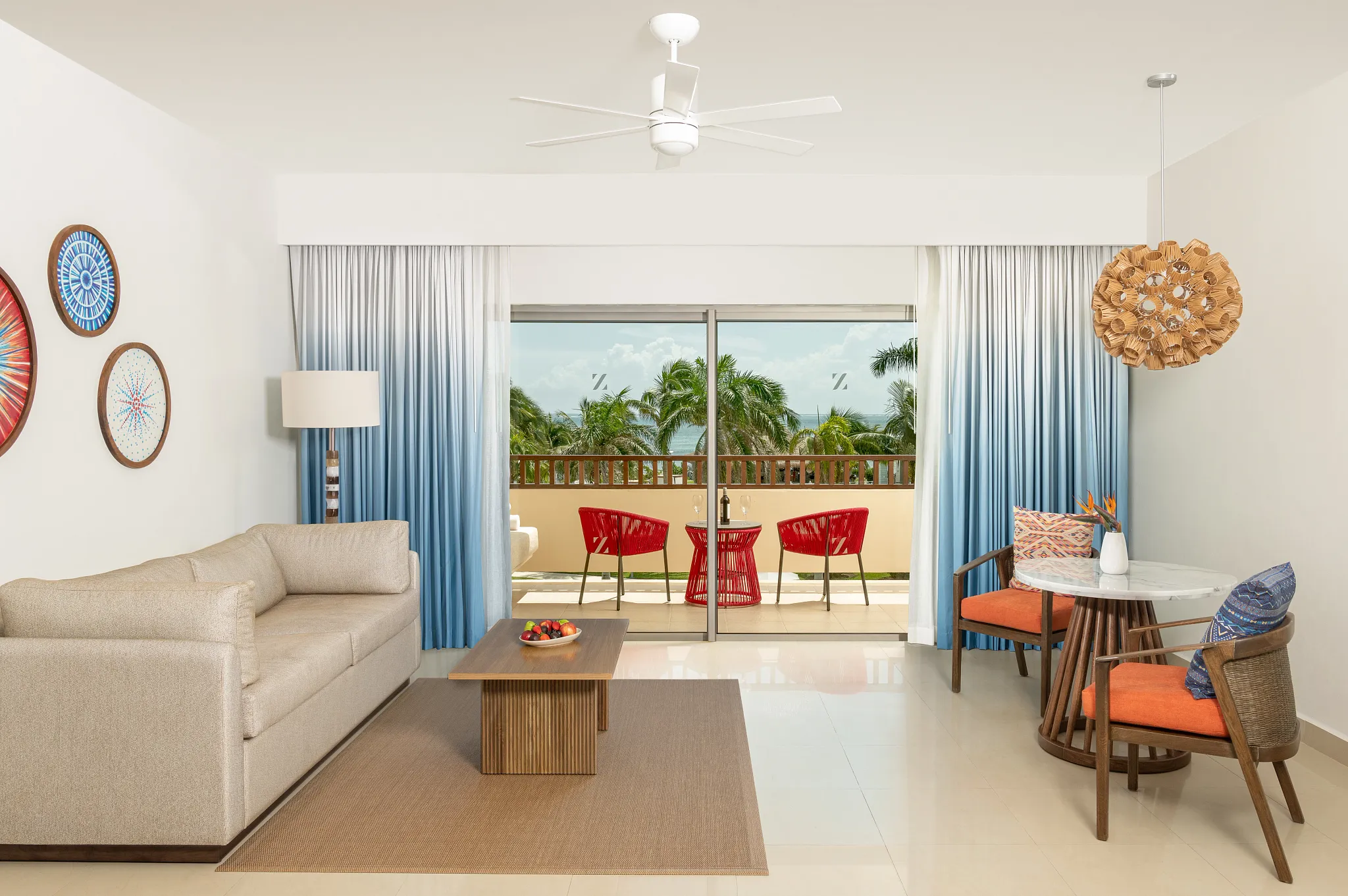 Preferred Club Junior Suite Ocean View Living Room — Dreams Puerto Morelos