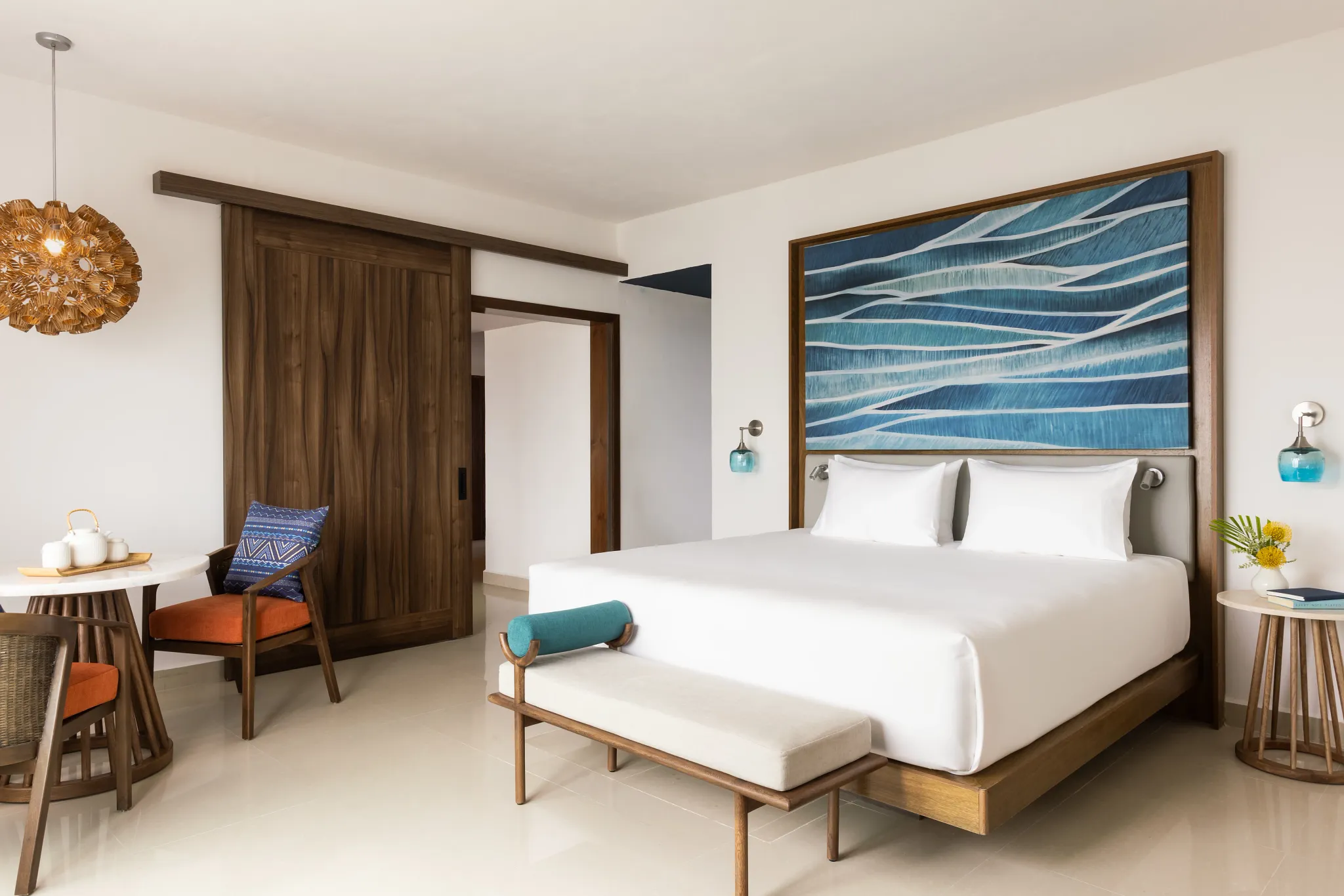 Preferred Club Master Suite Ocean Front Bedroom — Dreams Puerto Morelos