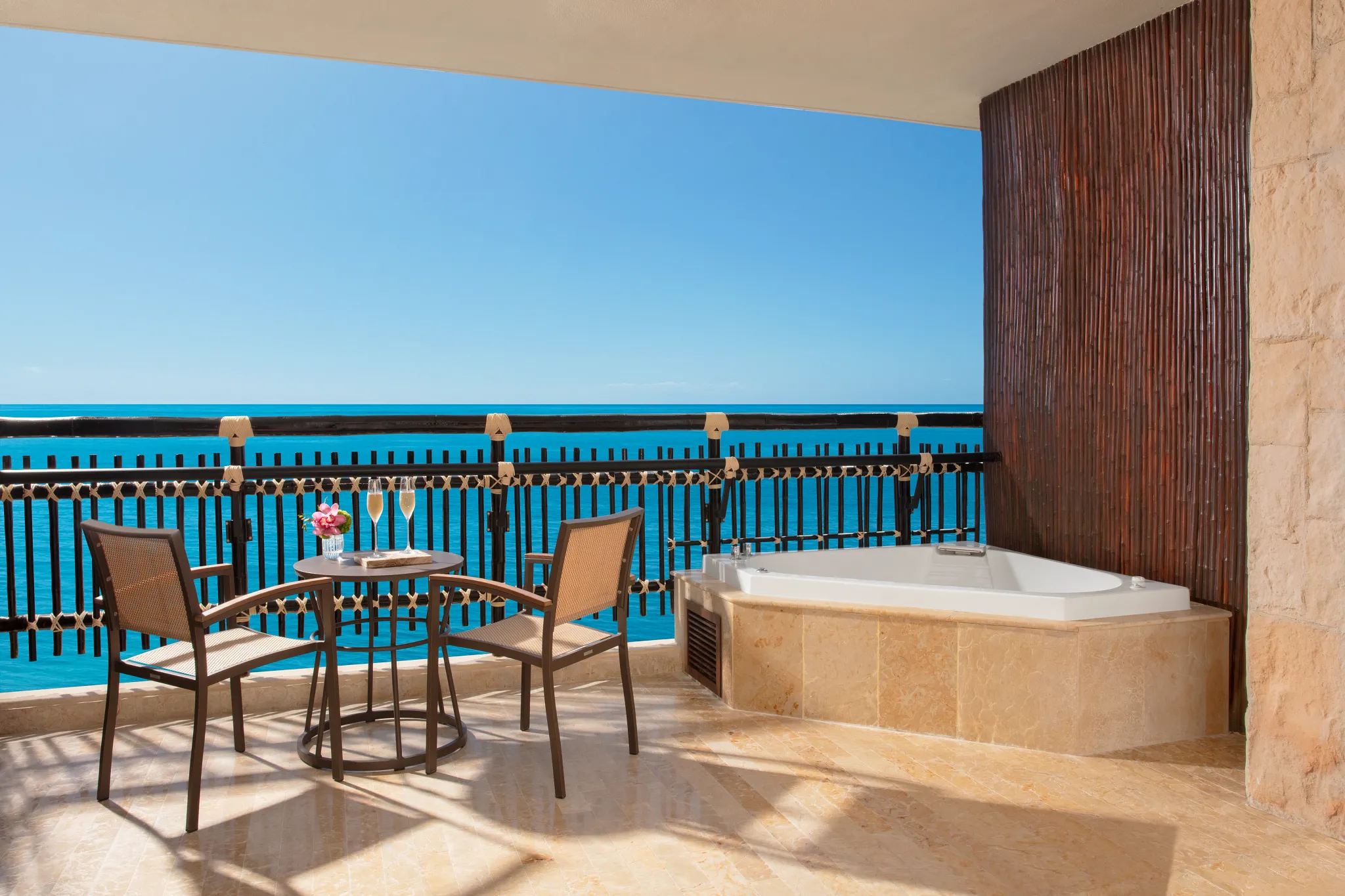 Preferred Club Ocean Front Honeymoon Suite balcony