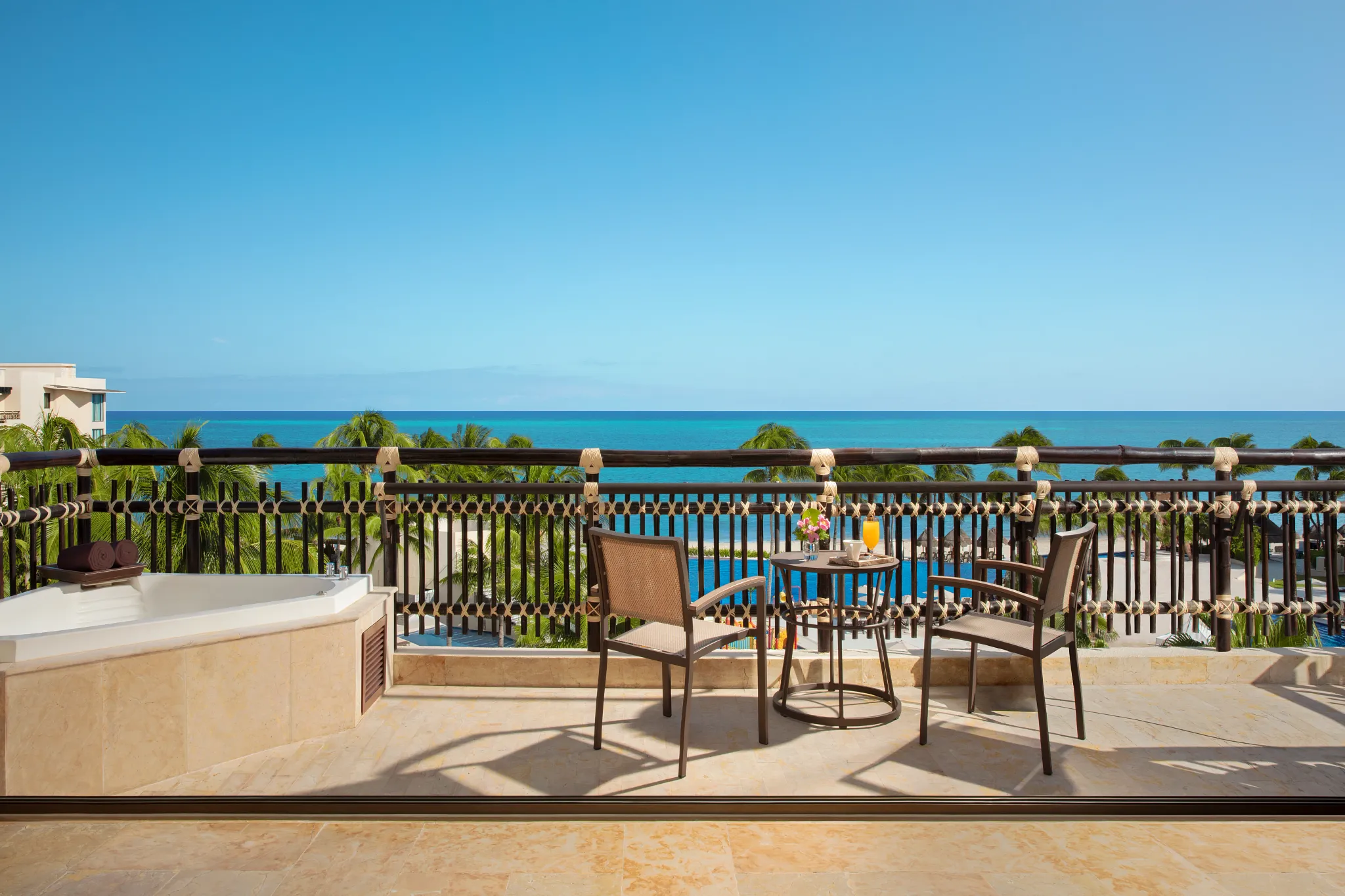 Preferred Club Ocean View Pool Front balcony