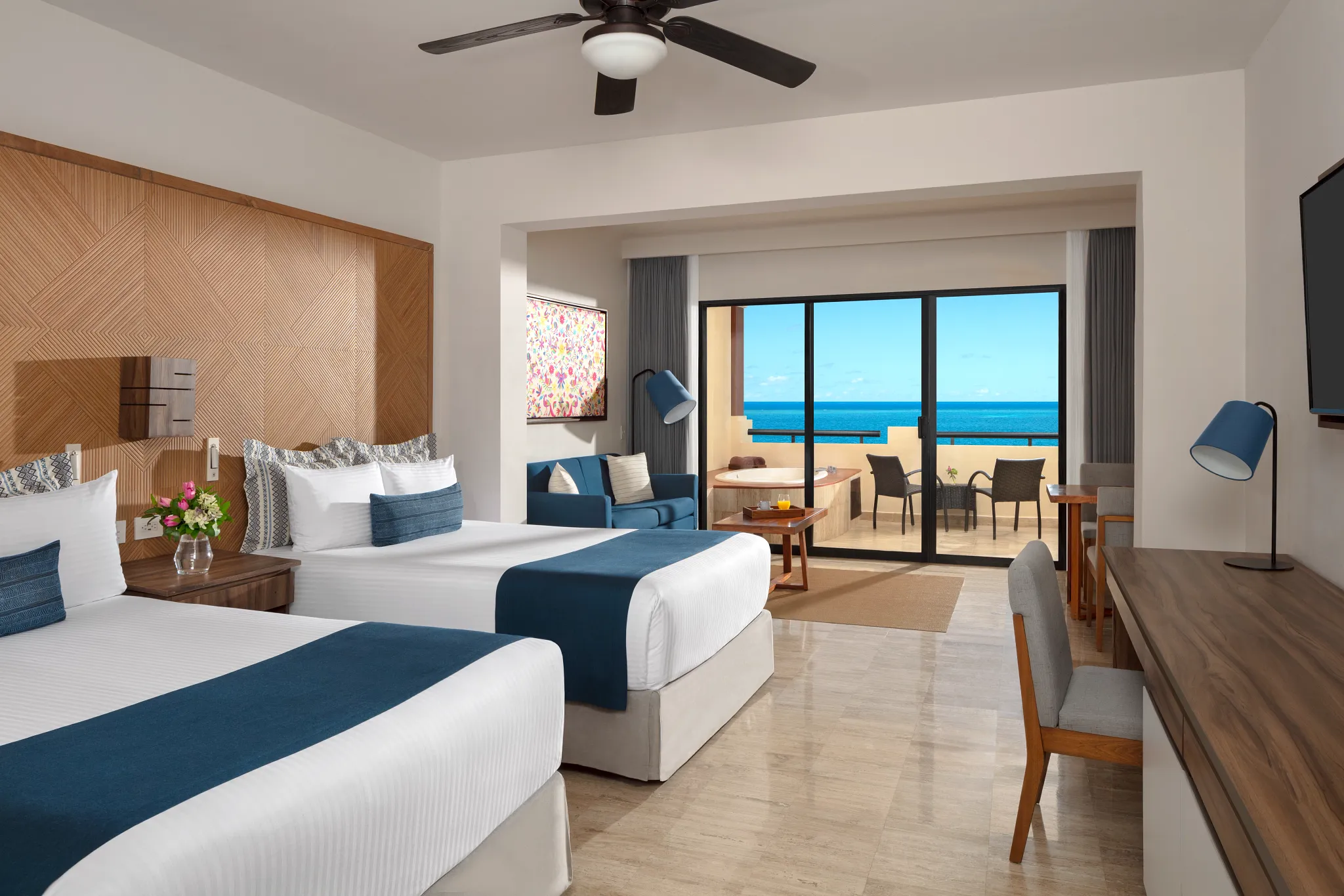 Preferred Club Junior Suite Ocean Front Double Beds — Dreams Sapphire