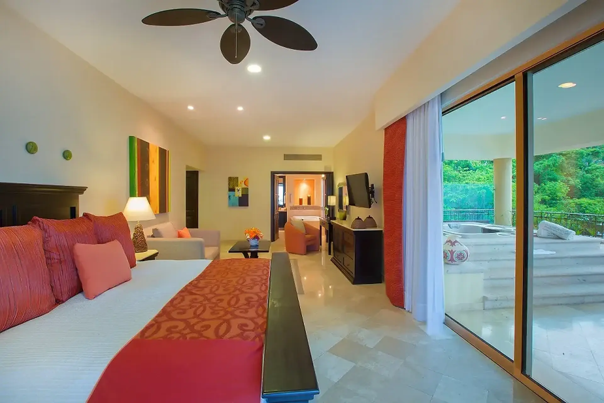 Honeymoon Suite king bed — Garza Blanca Puerto Vallarta