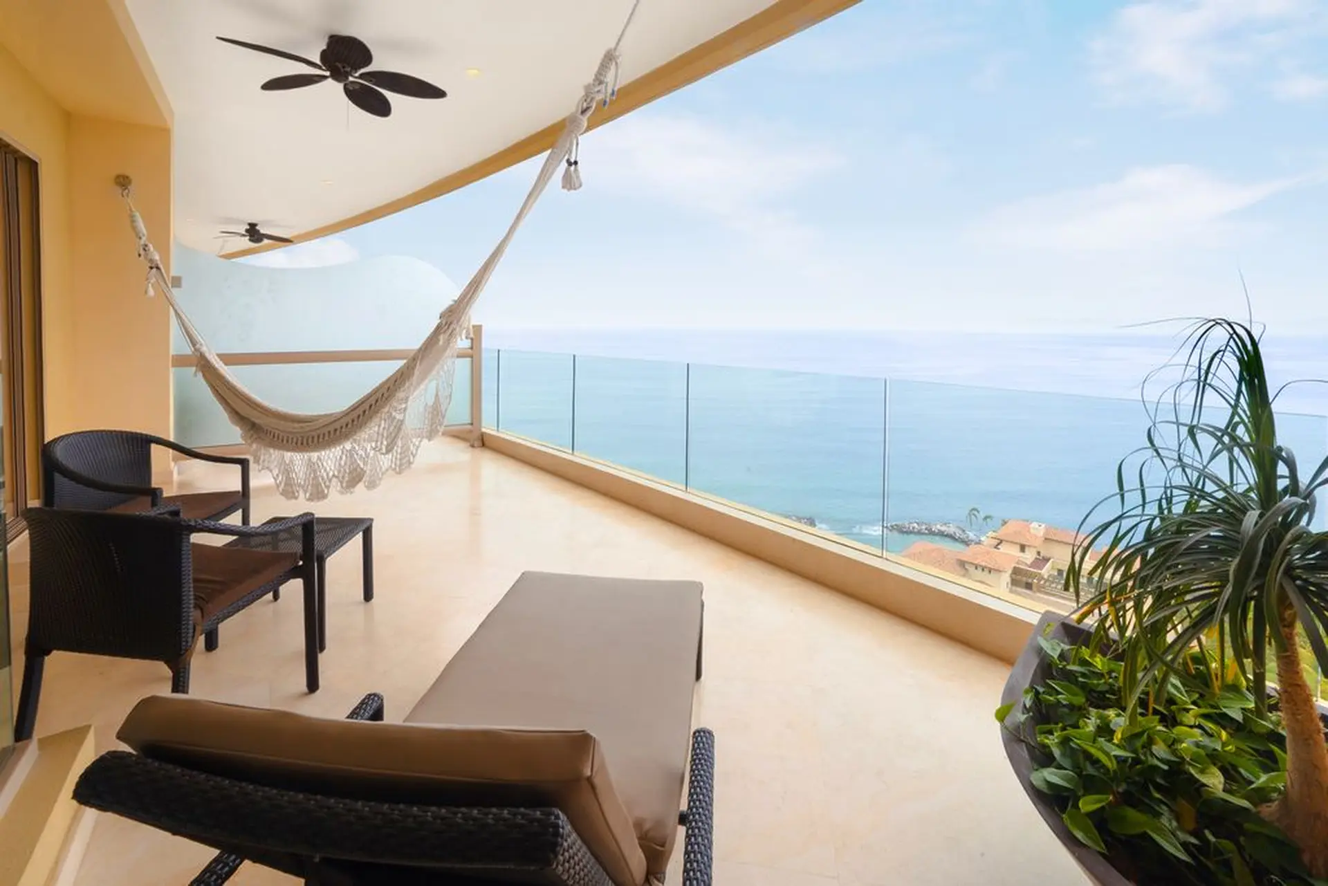 Junior Panoramic Suite terrace view — Garza Blanca Puerto Vallarta