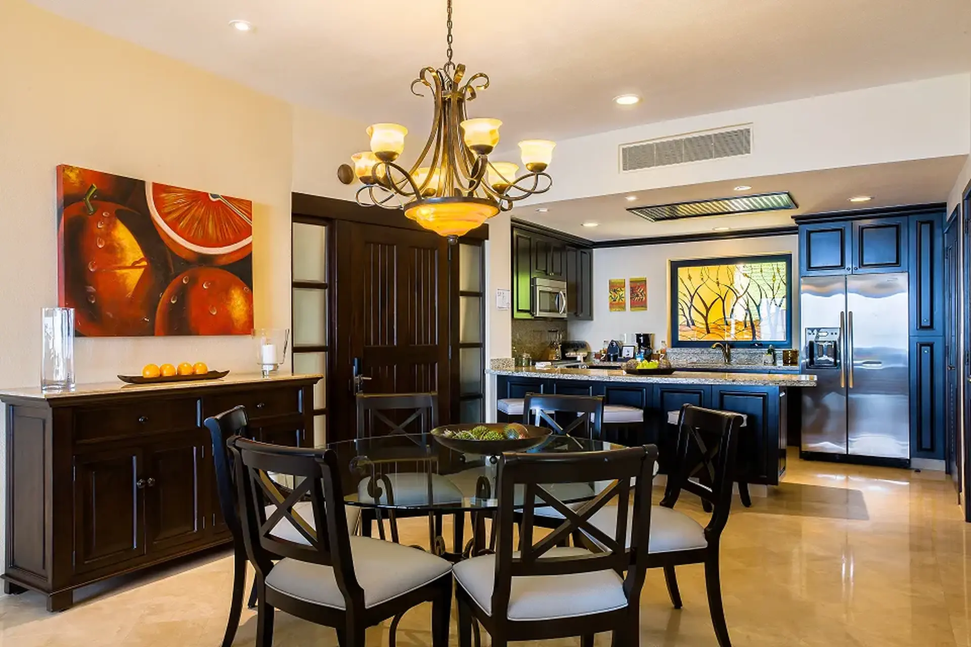 One Bedroom Suite dining area — Garza Blanca Puerto Vallarta
