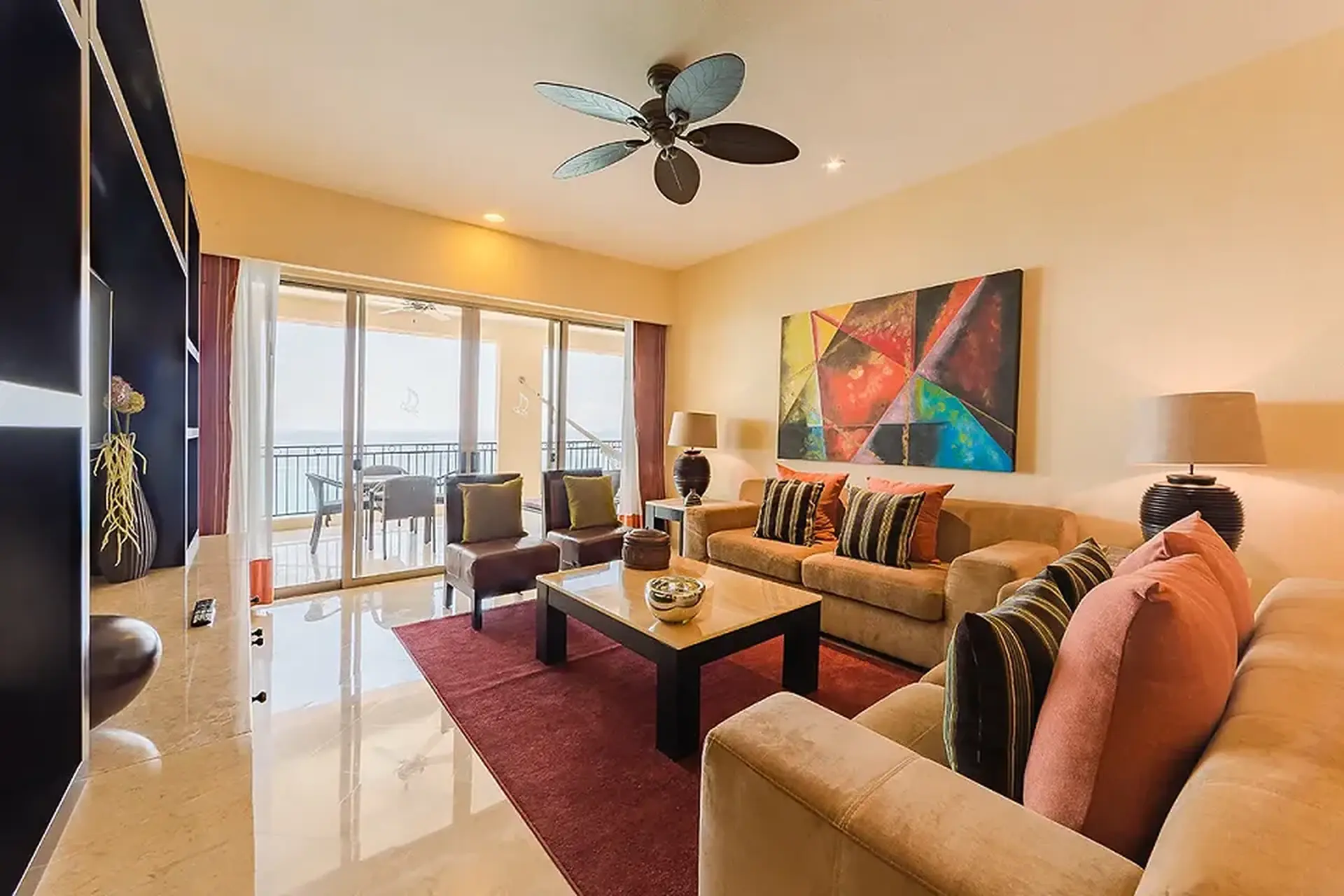 One Bedroom Suite living area — Garza Blanca Puerto Vallarta