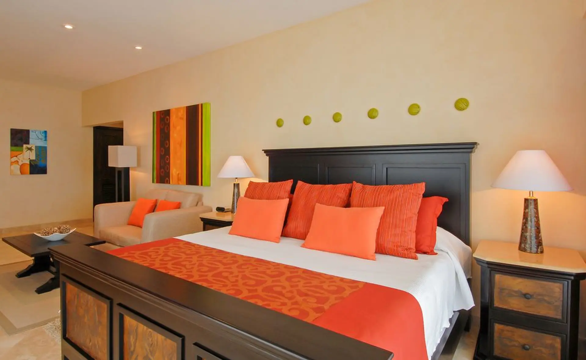 Two Bedroom Panoramic Suite king bed — Garza Blanca Puerto Vallarta