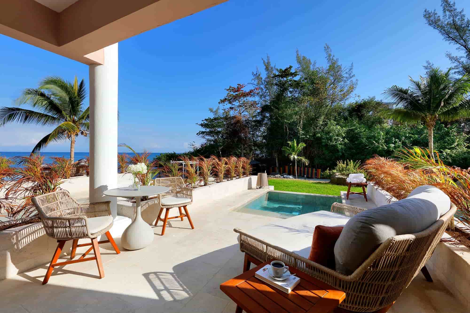 Superior Junior Suite Private Pool Beachside Terrace — Grand Palladium Jamaica