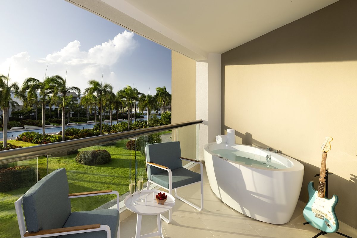 Rock Royalty Caribbean Sand Suite balcony — Hard Rock Hotel & Casino Punta Cana