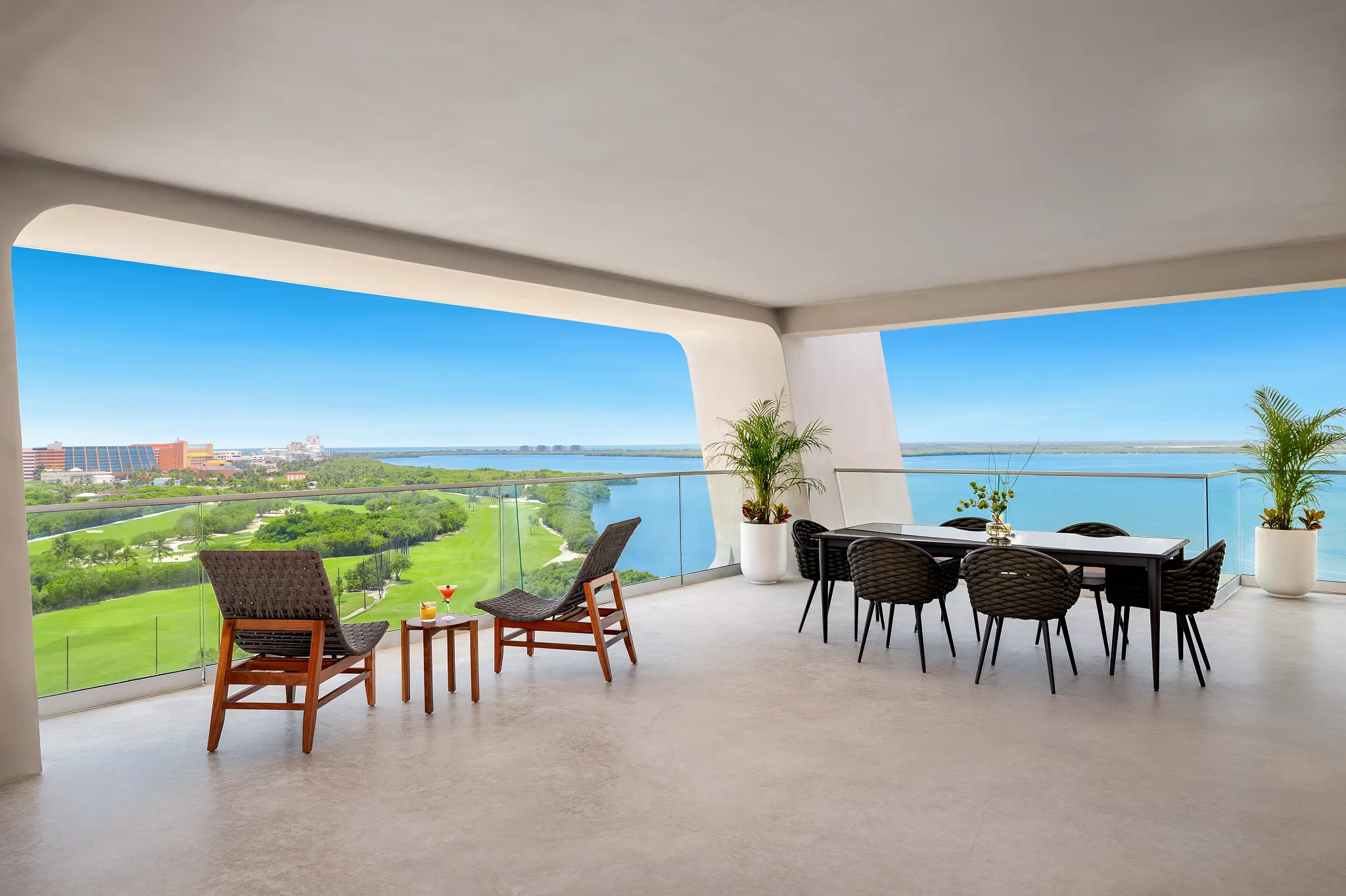 Vantage Club Master Suite Bay View terrace with hammock