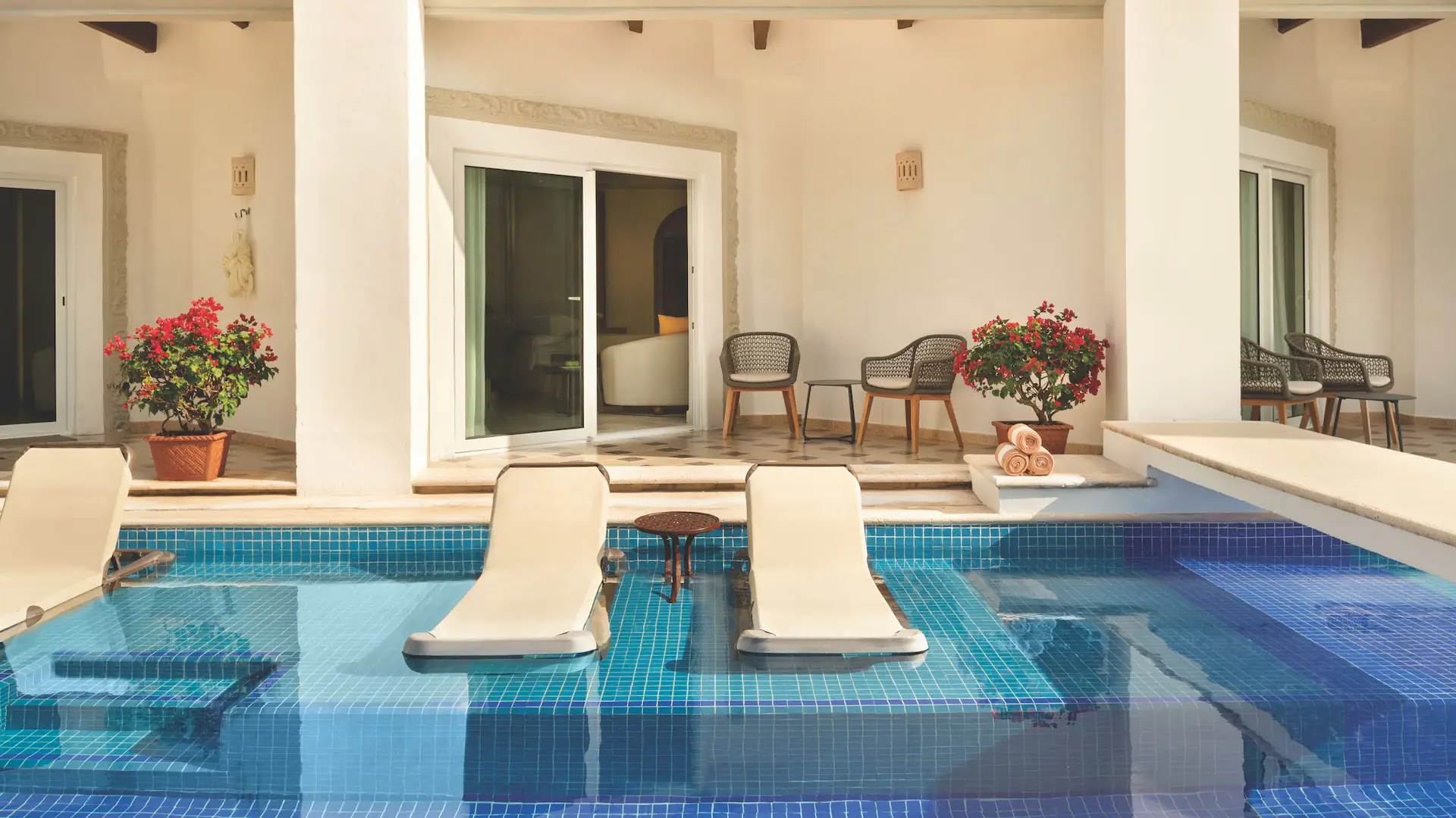 Junior Suite Swim-Up semi-private pool