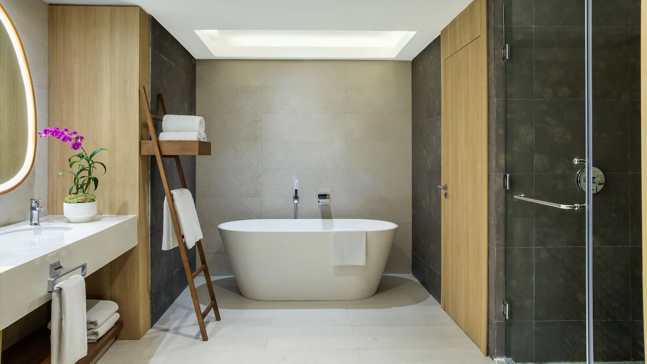 Club Ocean View One Bedroom Grand Master Suite Bathroom — Hyatt Ziva Cap Cana