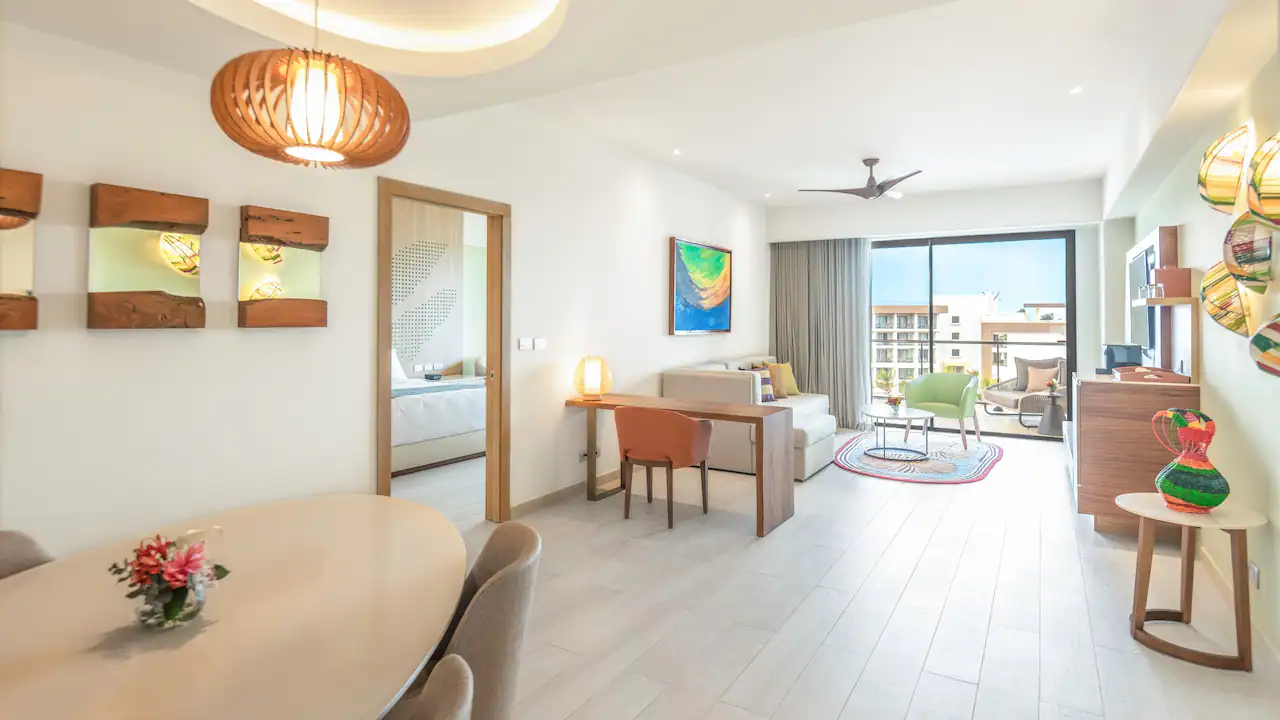 Club Ocean View One Bedroom Master Suite Living Area — Hyatt Ziva Cap Cana