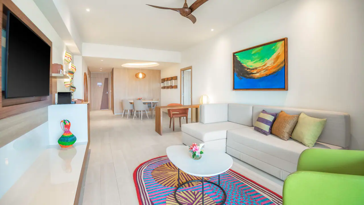 Club One Bedroom Master Suite Living Area — Hyatt Ziva Cap Cana