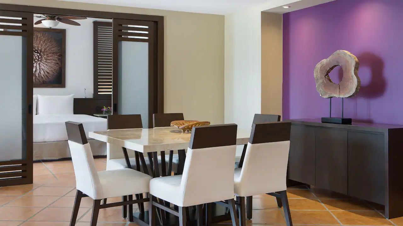Club One Bedroom Master Suite Dining Area — Hyatt Ziva Los Cabos
