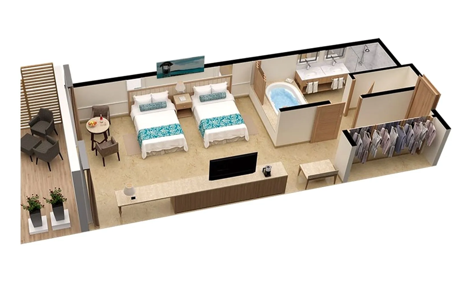 Superior Junior Suite Ocean View Layout - Moon Palace Jamaica