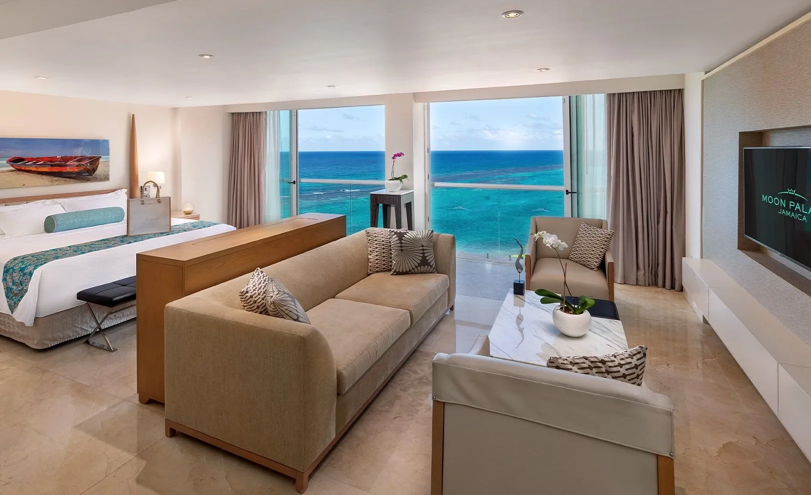 Superior Two Bedrooms Presidential Suite Seating Area - Moon Palace Jamaica