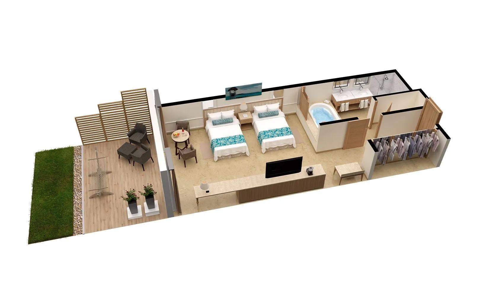 Superior Walk Out Suite Layout - Moon Palace Jamaica