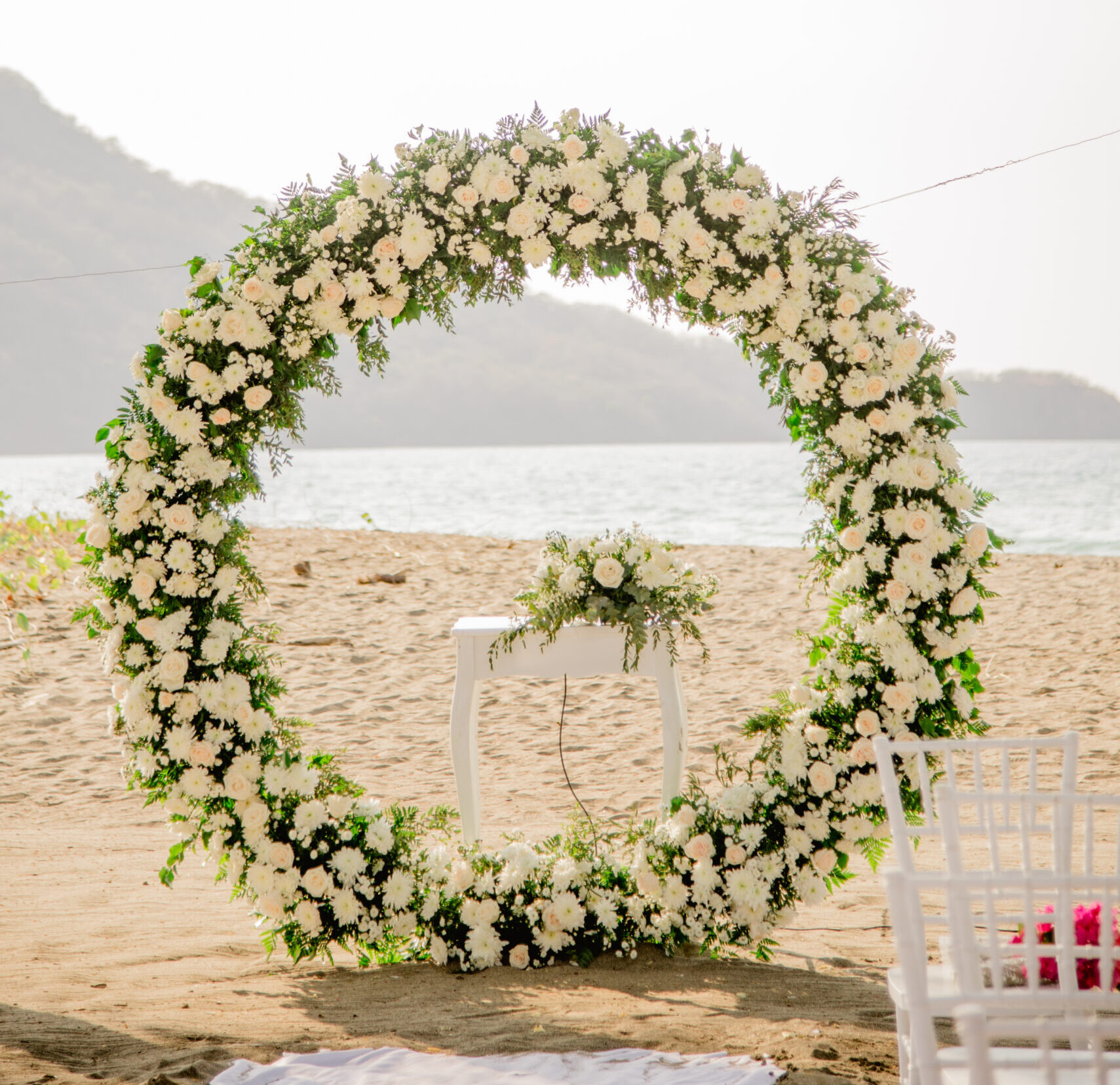 Matapalo Beach reception — Hotel RIU Guanacaste destination wedding venue
