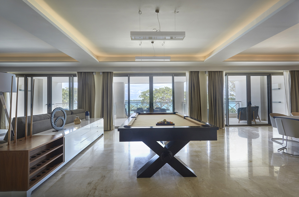 Chairman Three & Four Bedroom Suite games room — Royalton Negril