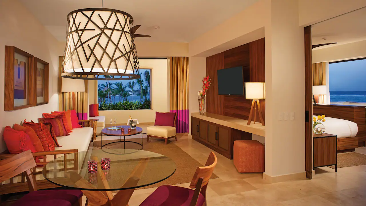 Romance Master Suite Living Room — Secrets Akumal