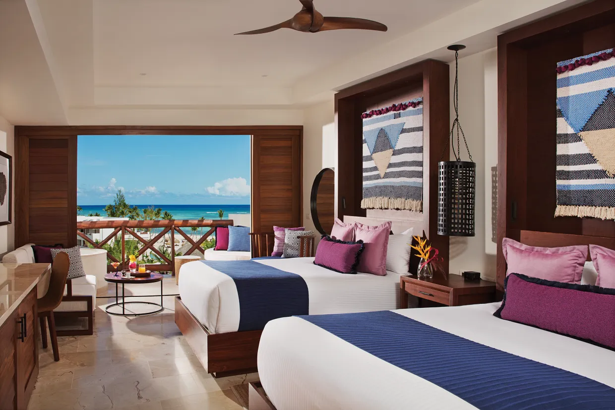 Junior Suite Ocean View Double Beds — Secrets Cap Cana