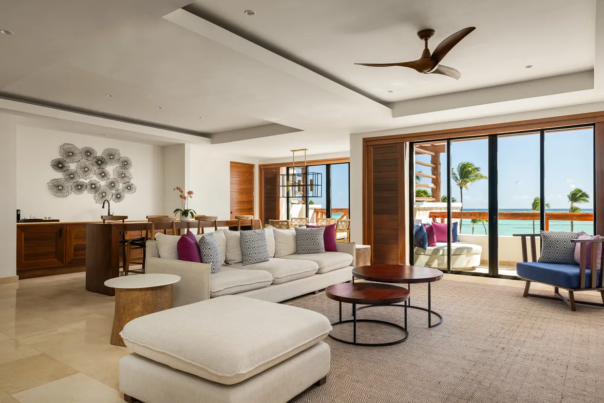 Presidential Suite Living Room — Secrets Cap Cana