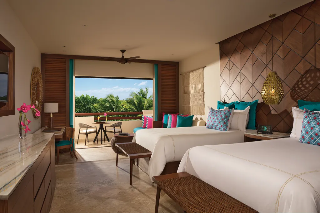 Junior Suite Tropical View double beds — Secrets Maroma Beach