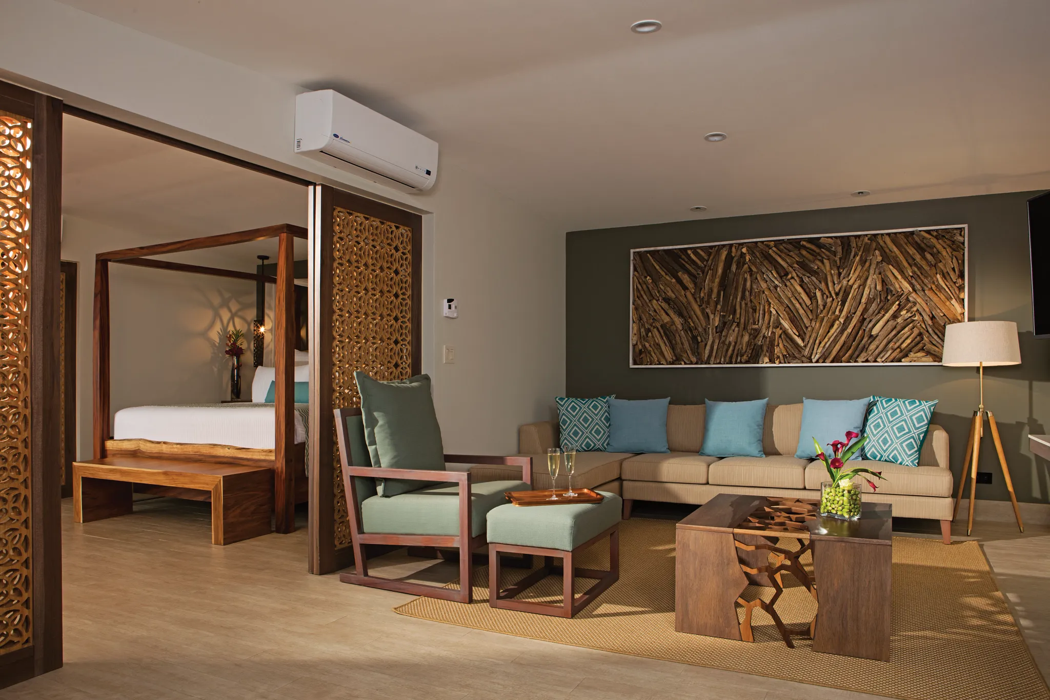 Preferred Club Honeymoon Suite — Living Area — Secrets Papagayo