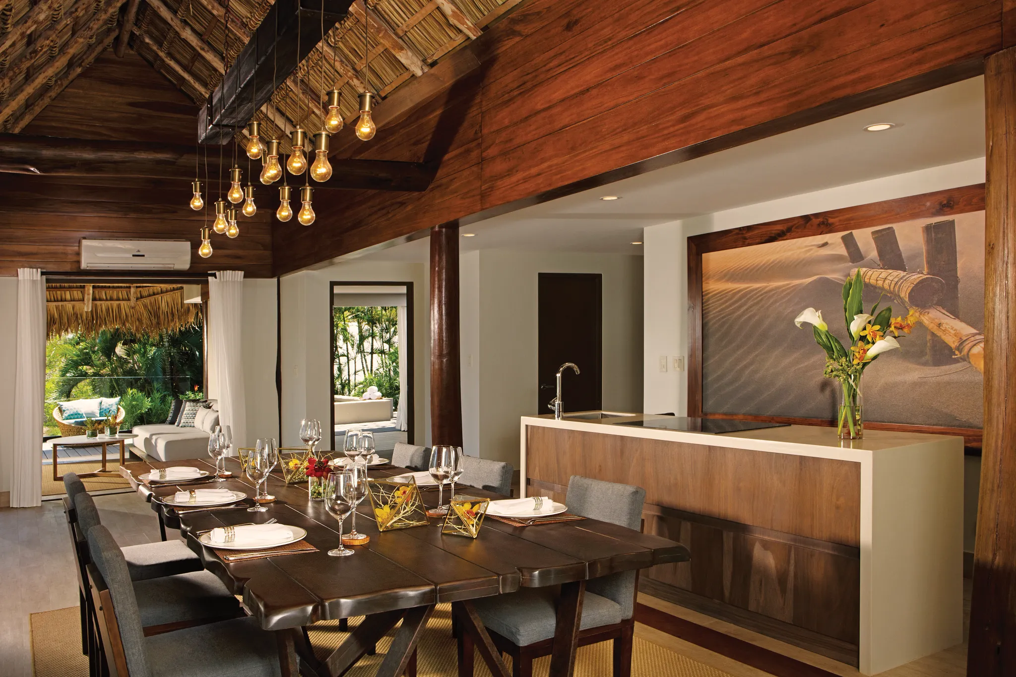 Preferred Club Presidential Suite — Living and Dining Area — Secrets Papagayo