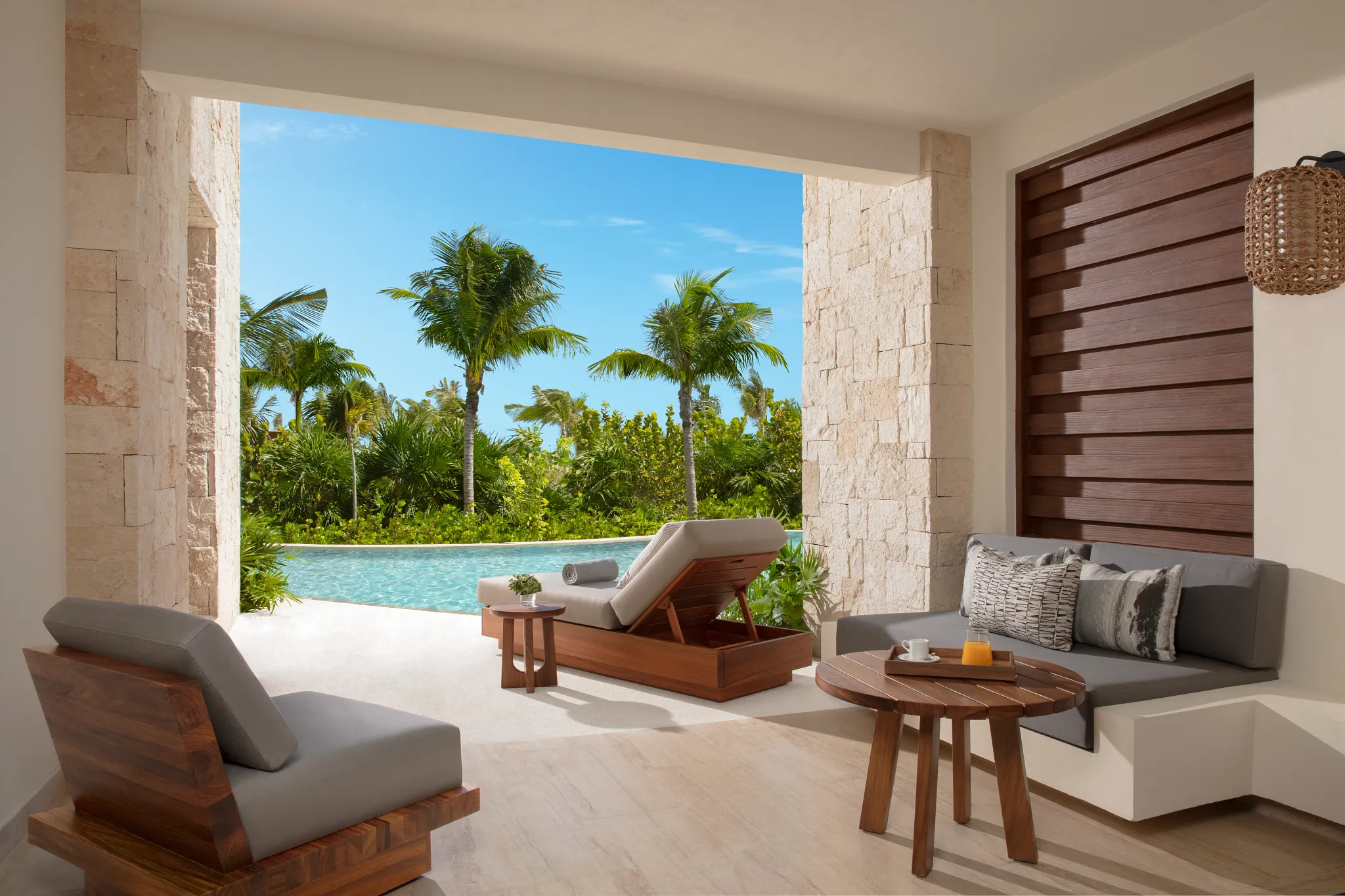 Preferred Club Junior Suite Swim Out Ocean Front Outdoor Seating